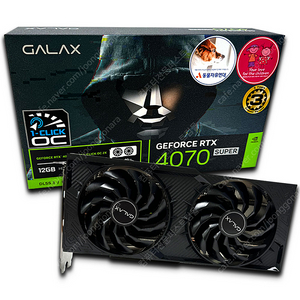 갤럭시 GALAX 지포스 RTX 4070 SUPER 2X D6X 12GB 원클릭제품