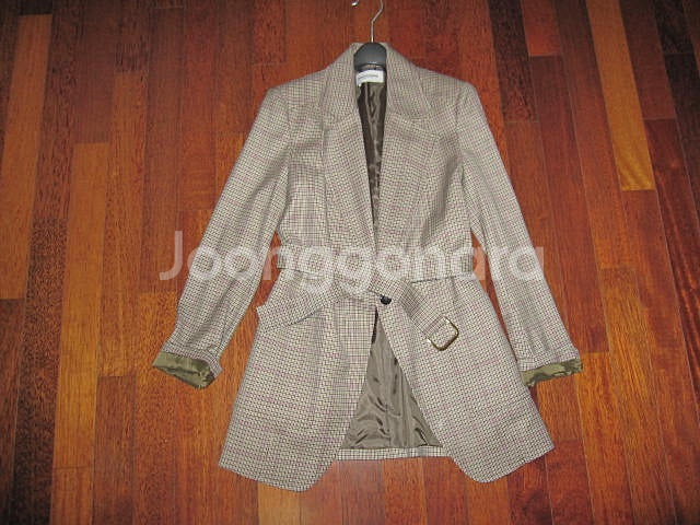 한섬 마인 타임 오브제 모조에스핀 레니본 코트 패딩 자켓 데님 스컷--5