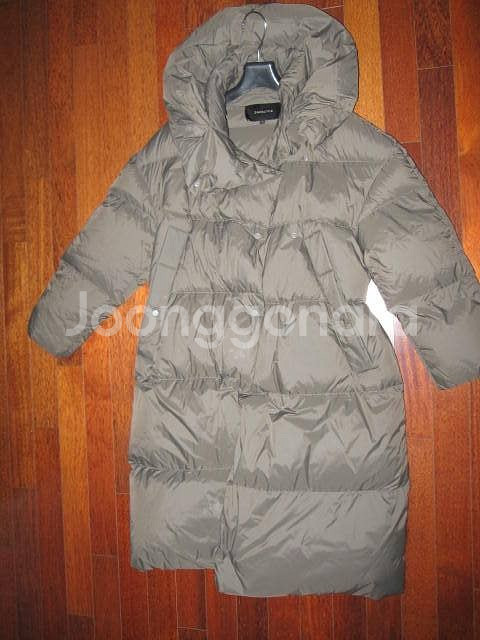 한섬 마인 타임 오브제 모조에스핀 레니본 코트 패딩 자켓 데님 스컷--7