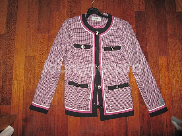 한섬 마인 타임 오브제 모조에스핀 레니본 코트 패딩 자켓 데님 스컷--8