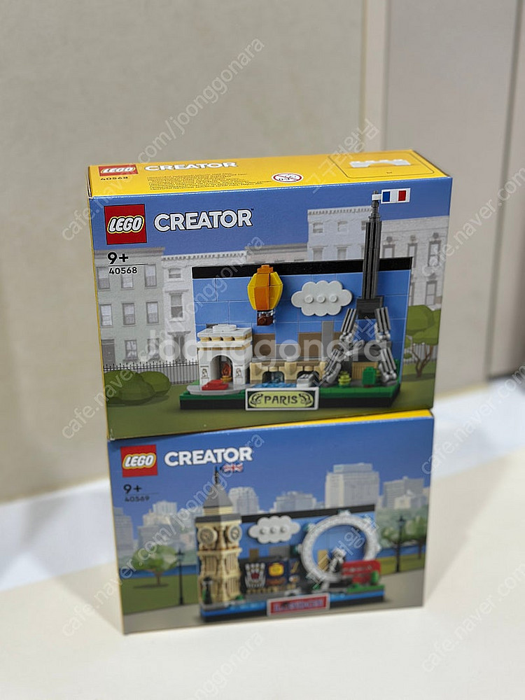 레고 푸 싱가포르 파리/런던 엽서(모두 미개봉)--5