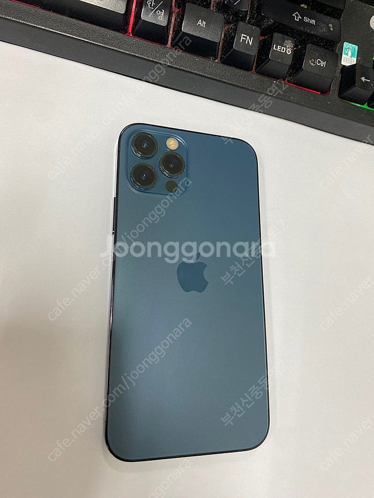 197611 아이폰12프로 블루 외관깔끔 256GB 무...--0