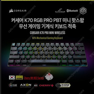 커세어 k70 pro mini (저소음 적축)