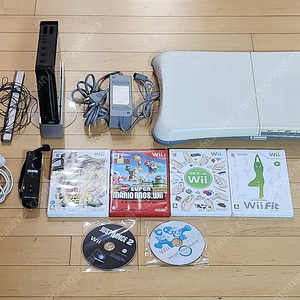 닌텐도 위 Wii 게임기 블랙 모델 및 게임 6개 일괄 풀세트