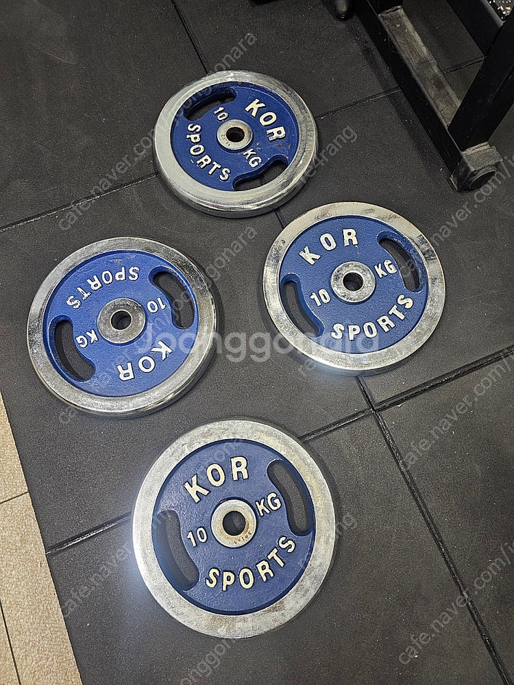 태림스포츠 크롬 바벨 원판 경량봉용 10kg 4개--3