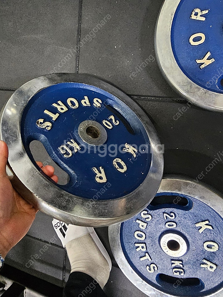 태림스포츠 크롬 바벨 원판 경량봉용 20kg 4개--1