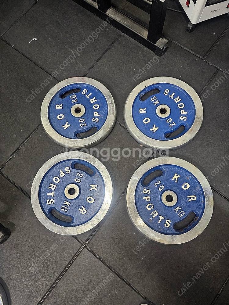 태림스포츠 크롬 바벨 원판 경량봉용 20kg 4개--3