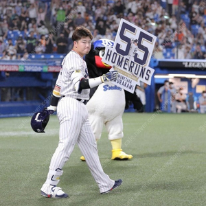 NPB 일본야구 야쿠르트스왈로스 무라카미 유니폼 xl