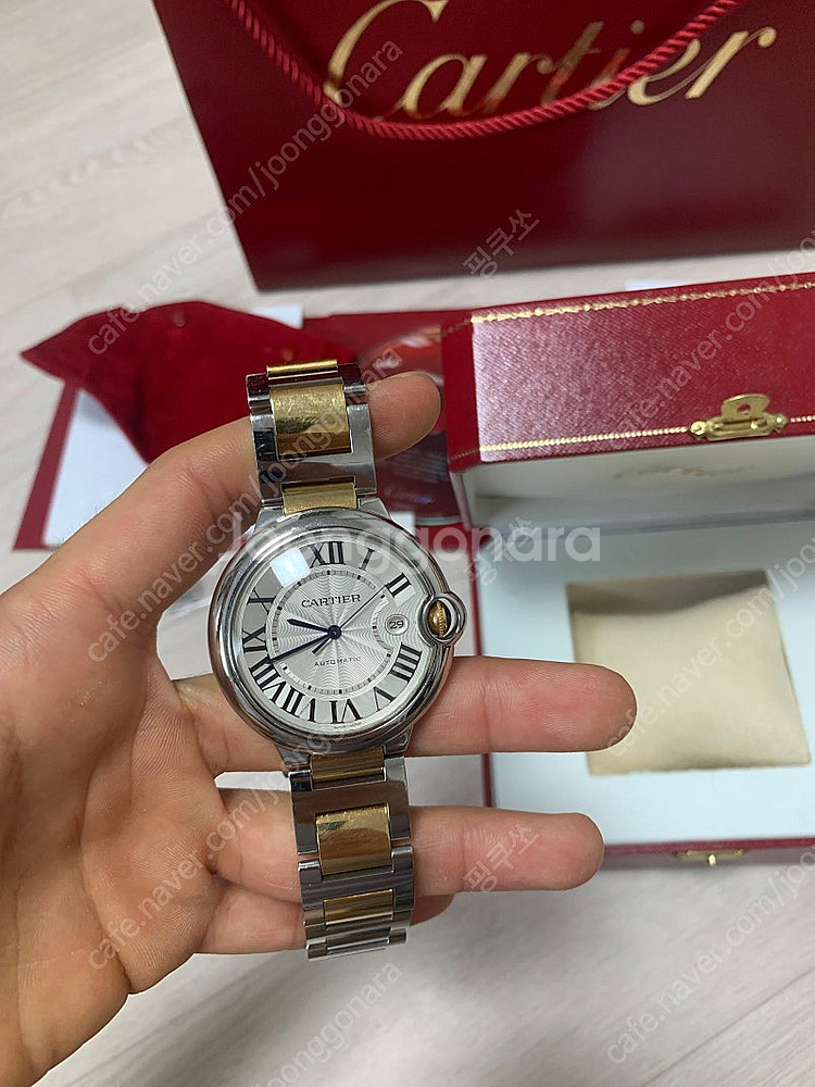 까르띠에 발롱블루 콤비 42mm 판매.--0