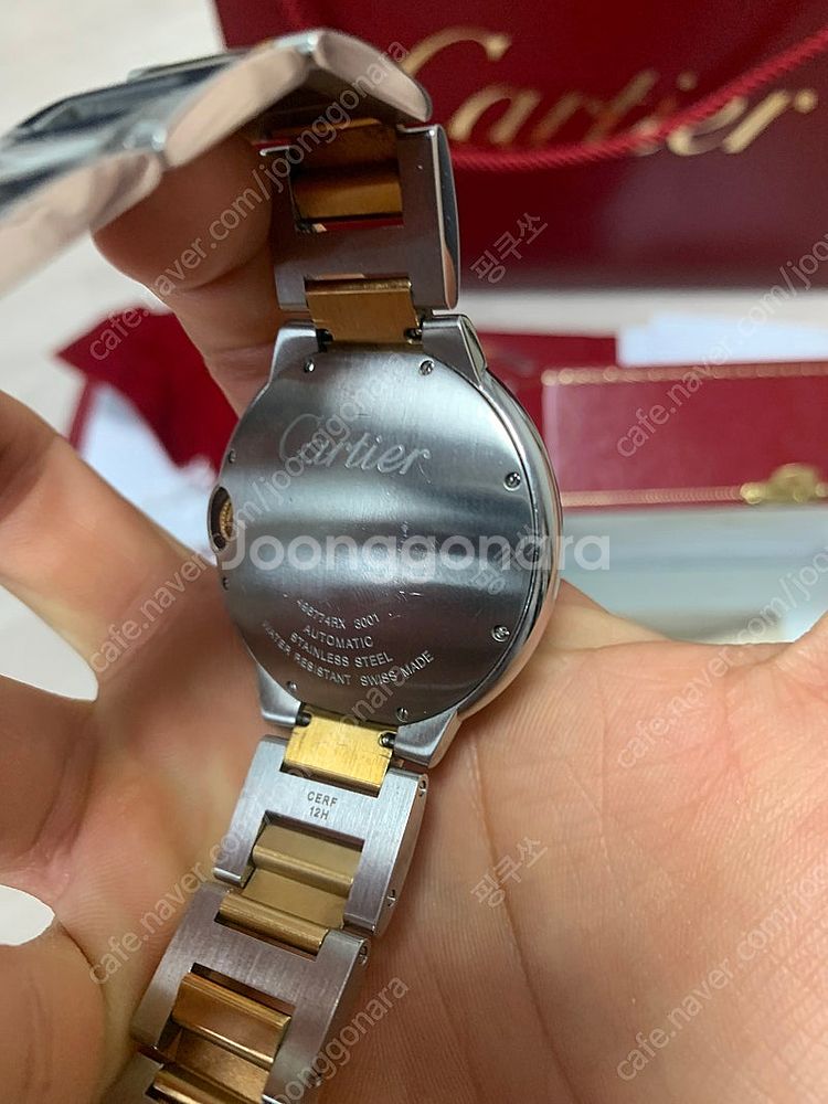 까르띠에 발롱블루 콤비 42mm 판매.--1