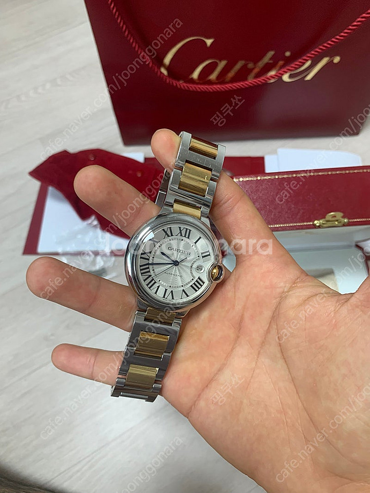 까르띠에 발롱블루 콤비 42mm 판매.--4