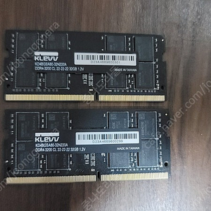 ESSENCORE KLEVV 노트북 DDR4-3200 CL22 32GB 램 2개 판매합니다