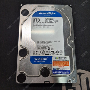 3.5인치 하드 WD Blue 3TB WD30EZRZ (5400rpm)