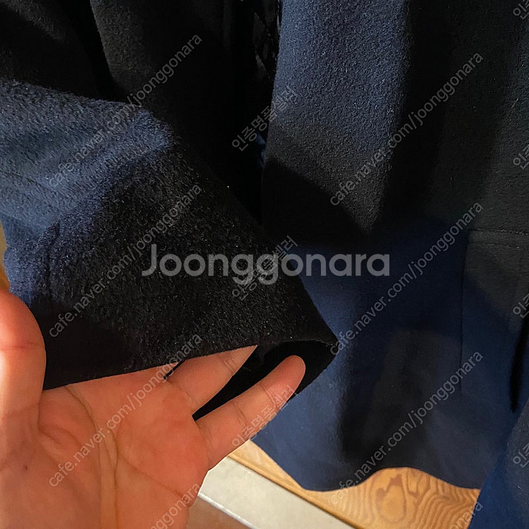 로로피아나 삭스 피프스 애비뉴 울 캐시 혼합 코트 판매...--3