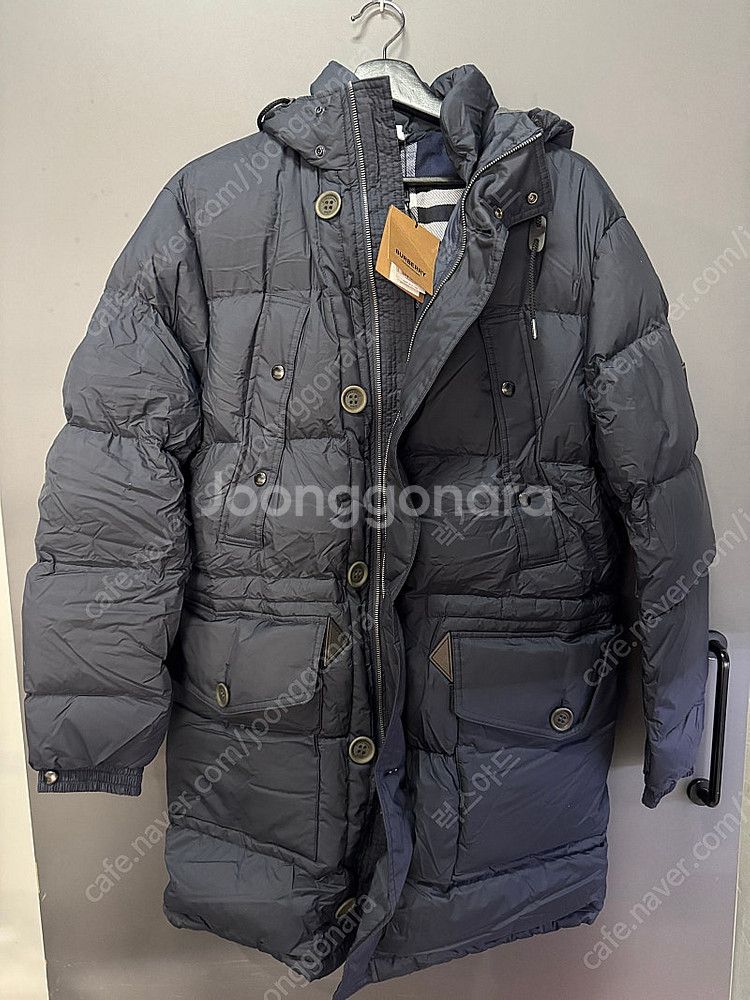BURBERRY 버버리 NEW 벤슨 롱 패딩 자켓 8061664 네이비 S사이즈 (미개봉 새상품)--0