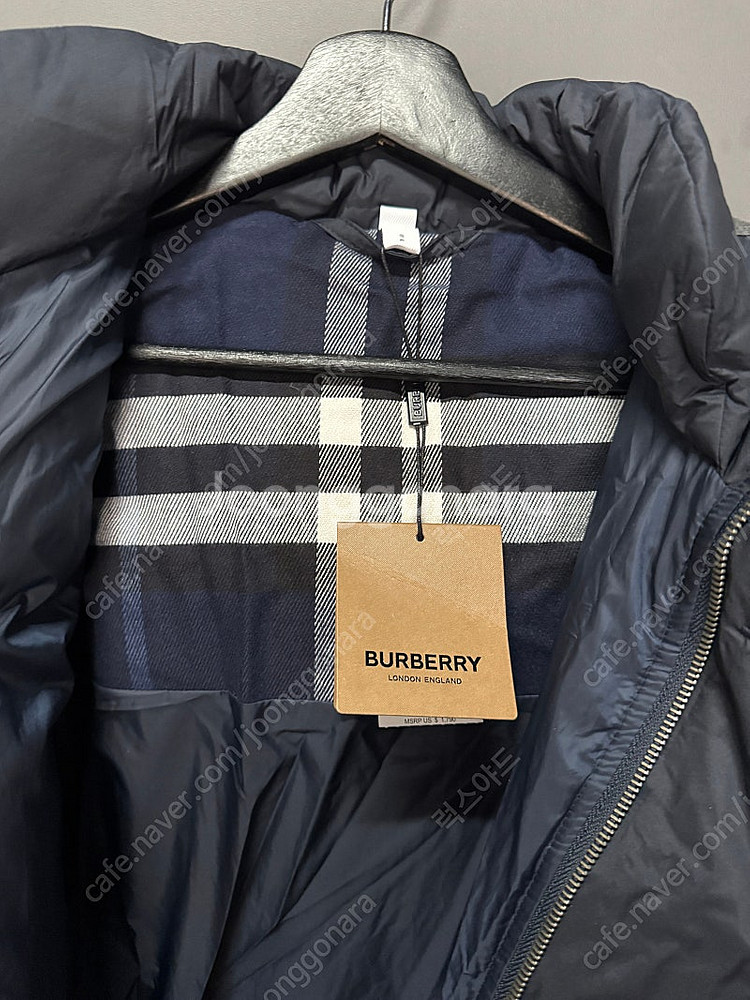 BURBERRY 버버리 NEW 벤슨 롱 패딩 자켓 8061664 네이비 S사이즈 (미개봉 새상품)--7
