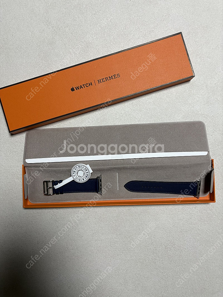 애플워치 에르메스 싱글 투어 스트랩 44 45mm 블루...--1