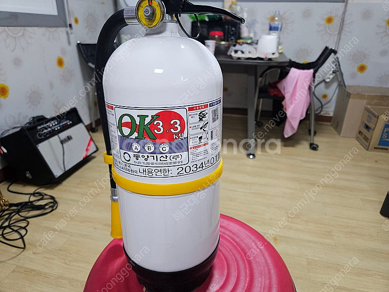 3.3kg 분말 소화기 국산 제조 사용 년한 2034년...--2