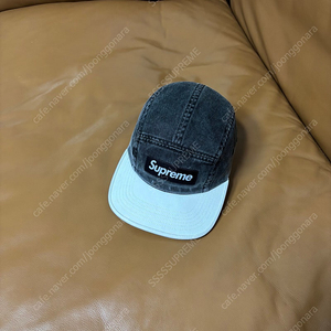 Supreme 슈프림 피그먼트 캠프캡 모자 (Pigment Washed Black)