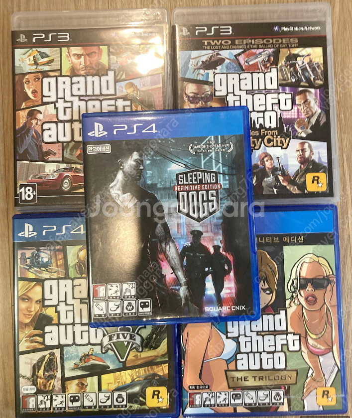 PS3 PS4 GTA 4종 + 슬리핑독스 (느와르 5종...--0
