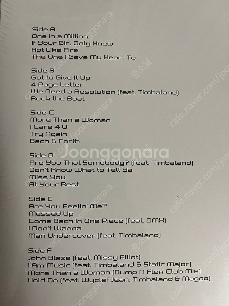 Ultimate Aaliyah 알리야 LP--3
