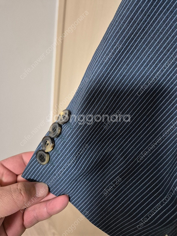 휴고보스 핀스트라이프 셋업 수트 / 마에스트로 네이비 ...--1