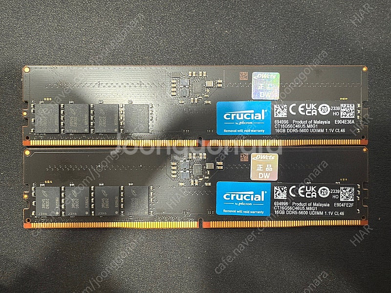 마이크론 DDR5-5600 CL46 (16GB) 팝니다...--0