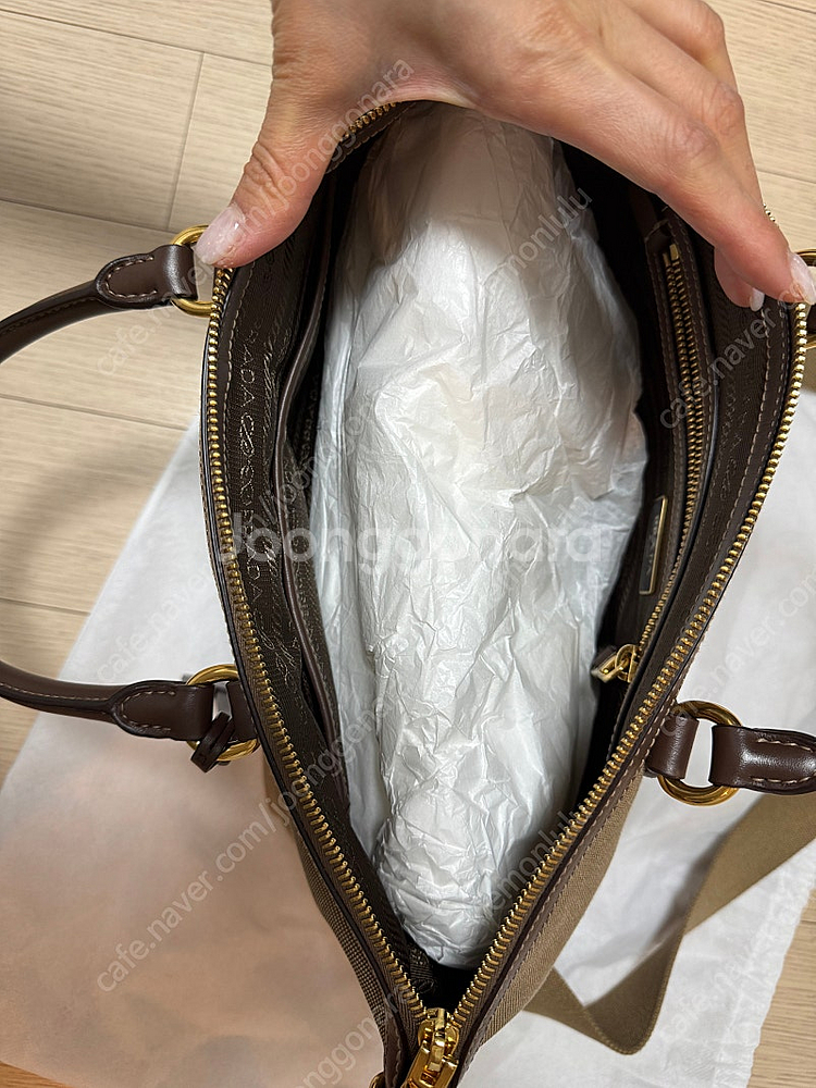 프라다 로고 자카드 투웨이백 1BA104 UCW F0B...--2