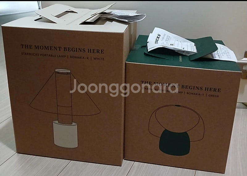 스타벅스 램프, 헌트 가방, 헌터 판쵸 우비. 미개봉새...--0