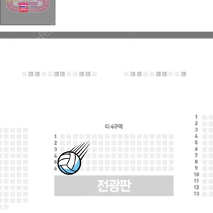 2/25(화) 흥국생명vs기업은행 프로배구 다4구역 통로 2연석