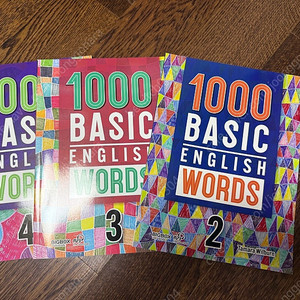 1000 basic english words 2,3,4