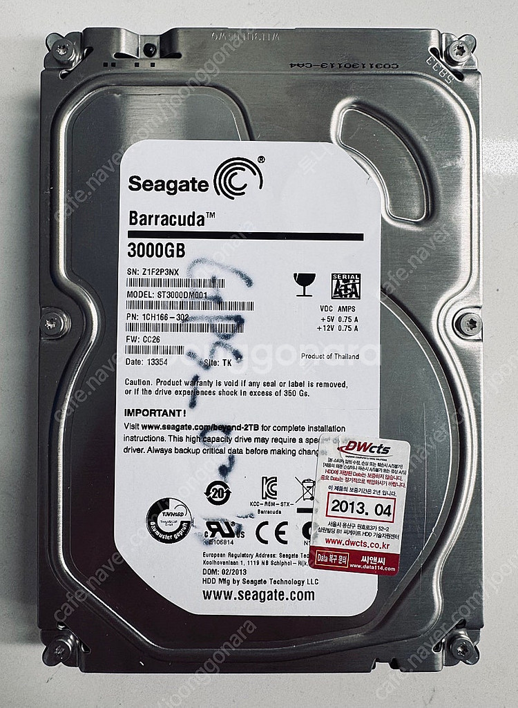 ***** [팝니다] 시게이트 바라쿠다 3TB 3.5인...--0