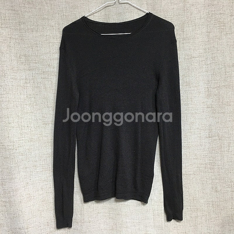 더캐시미어 캐시미어 100 골지 긴팔 니트 90--0