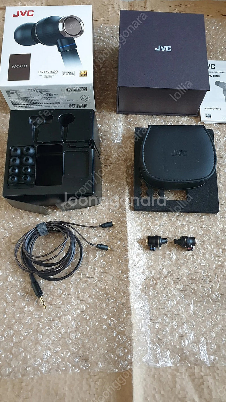 jvc fw1800 우드 이어폰 팝니다--0