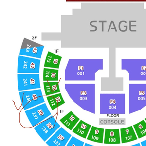 2ne1 투애니원 콘서트 39구역 연석 양도합니다.