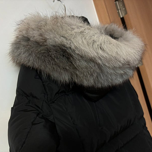 에고이스트 사가폭스 왕폭스퍼 구스다운 블랙 롱패딩