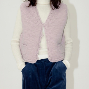 르로브 LEROBE Pret Knit Vest - Pink