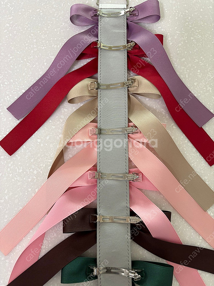 여아 머리핀 헤어핀 리본핀 포니테일핀 롱리본핀 판매--4