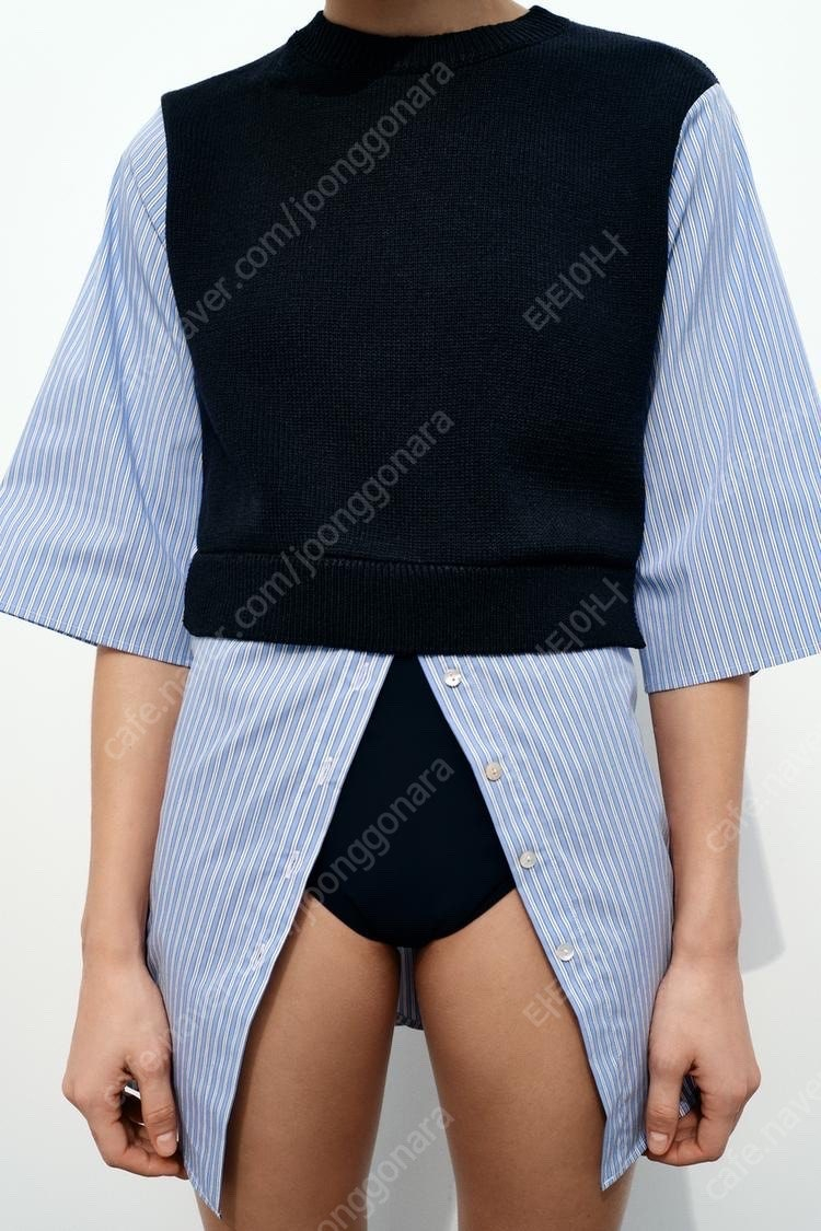 zara 자라 콤비 니트 스웨터 59900-29900 택있는 새상품--1