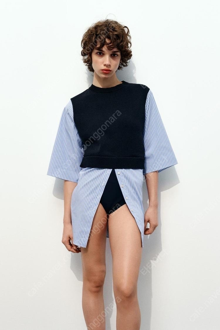 zara 자라 콤비 니트 스웨터 59900-29900 택있는 새상품--3