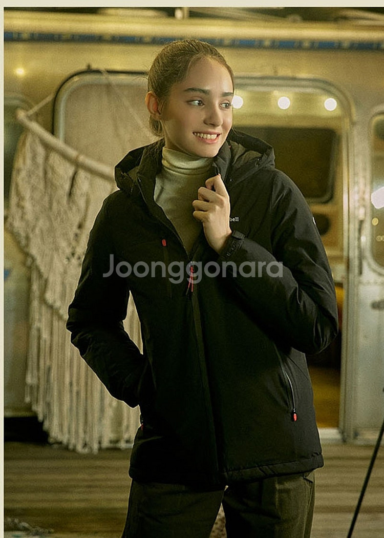 몽벨 바람막이 패딩자켓 여성S (90)--1