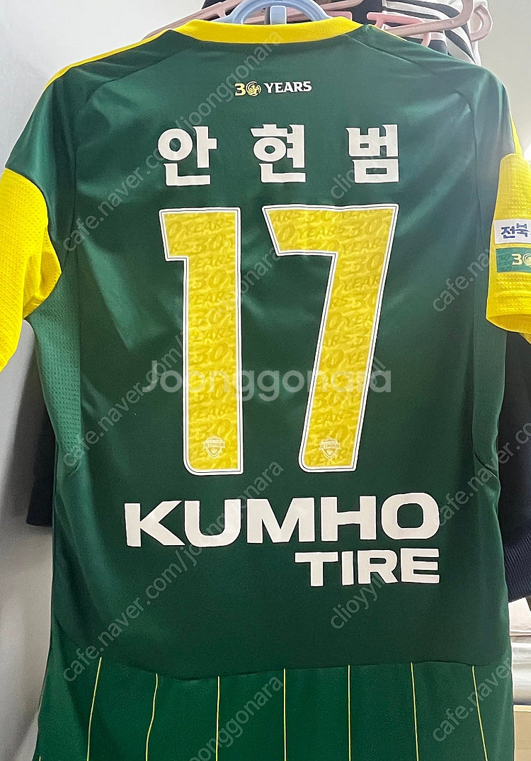 전북현대 30주년 유니폼 (안현범)--0