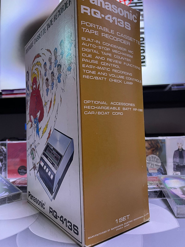 (새상품)파나소닉[Panasonic]사의 1976년산 빈티지카세트플레이어!!!미드센추리모던 스타일--1