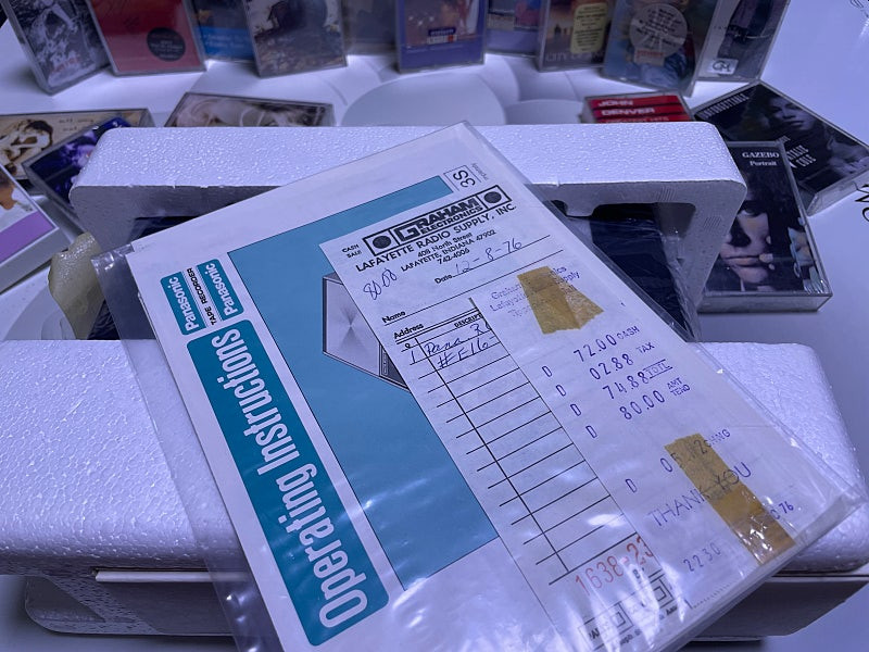 (새상품)파나소닉[Panasonic]사의 1976년산 빈티지카세트플레이어!!!미드센추리모던 스타일--4