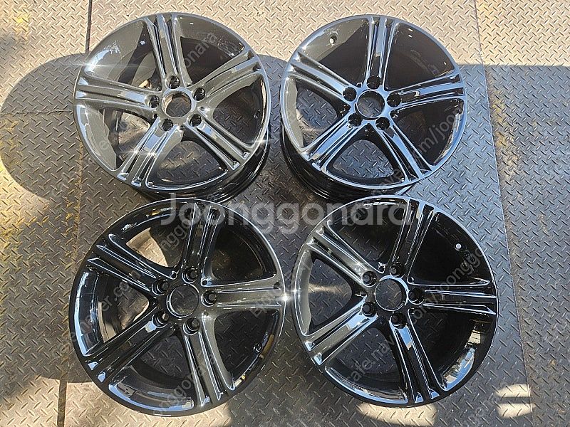 17인치 BMW F30 3시리즈 유광블랙 네비팩 순정휠...--3