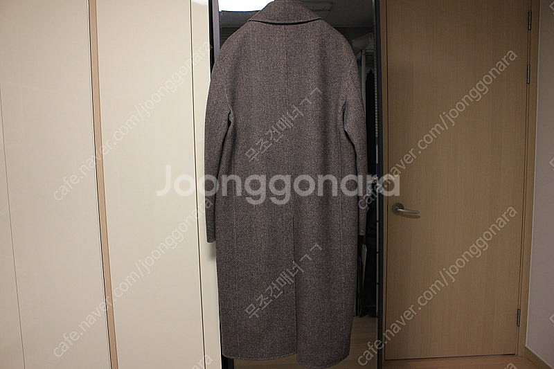 타임옴므 22fw 브라운 트윌 코트 100사이즈 판매합...--1