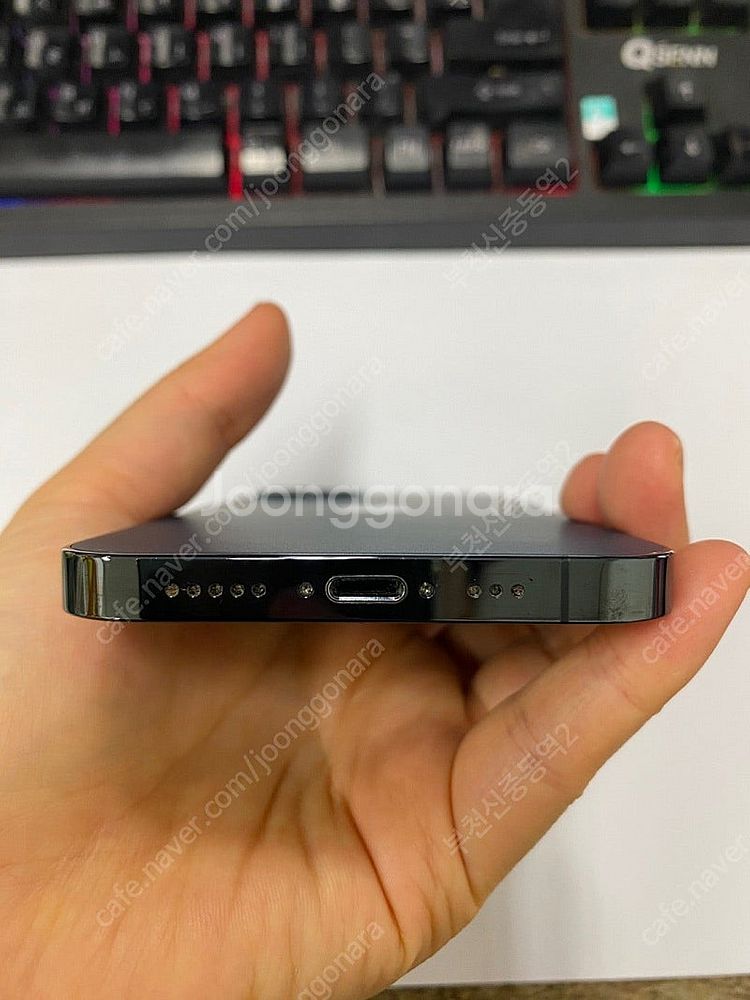 197611 아이폰12프로 블루 외관깔끔 256GB 무...--6