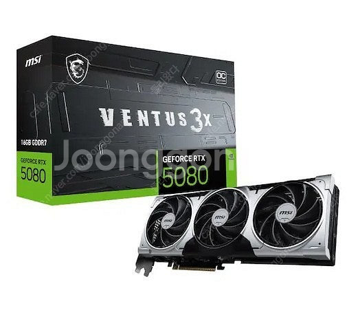 MSI 지포스 RTX 5080 벤투스 3X OC 플러스 D7 16GB 미개봉 새제품 230만원--0