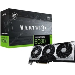 MSI 지포스 RTX 5080 벤투스 3X OC 플러스 D7 16GB 미개봉 새제품 230만원