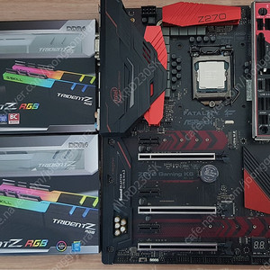 I7 7700k / Fatal1ty Z270 Gaming K6 / G.SKILL DDR4-3200 CL16 TRIDENT Z RGB 판매합니다